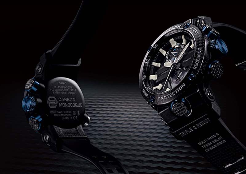 碳纖維材質/太陽能機芯/防水200米/表徑46.2x46.3mm(G-SHOCK官網) 碳纖維材質/太陽能機芯/防水200米/表徑46.2x46.3mm(G-SHOCK官網)
