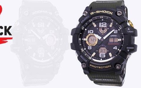 卡西歐 G-Shock Mudmaster 堅韌太陽能 GSG-100-1A3 男士手表