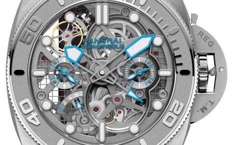 沛納海潛水型ECOPGAEA陀飛輪GMT 50MM邁克號角版
