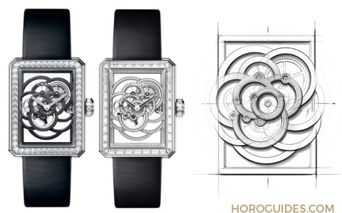 Caliber 2｜Première鏤空山茶花腕表