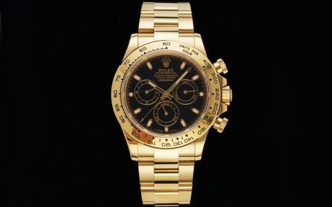 N廠勞力士迪通拿116508-0004黑盤黃金迪