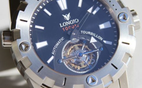 隆吉奧Longio泰拉蒙陀飛輪1000米潛水腕表