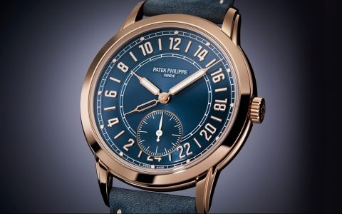 百達翡麗Calatrava 5224R-001兩地時間腕表原創二十四小時顯示