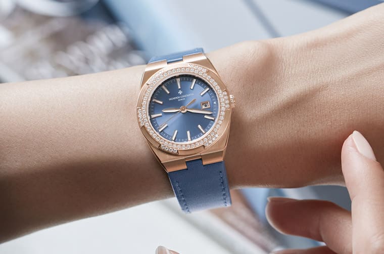 Overseas石英女表特有「晴山藍(lán)」面盤江詩丹頓專為這個(gè)國家限量打造