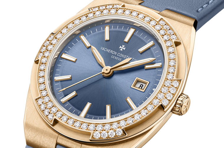 Overseas石英女表特有「晴山藍(lán)」面盤江詩丹頓專為這個(gè)國家限量打造