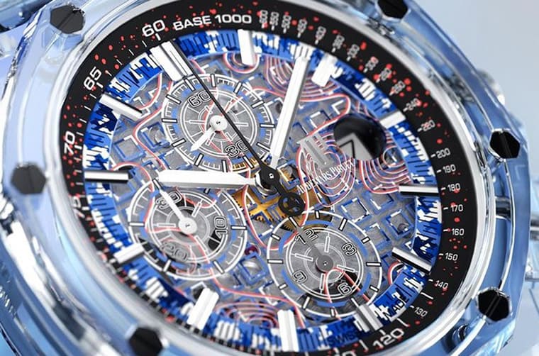 超吸睛!主打迷彩軍事風的透明皇家橡樹離岸型計時碼表